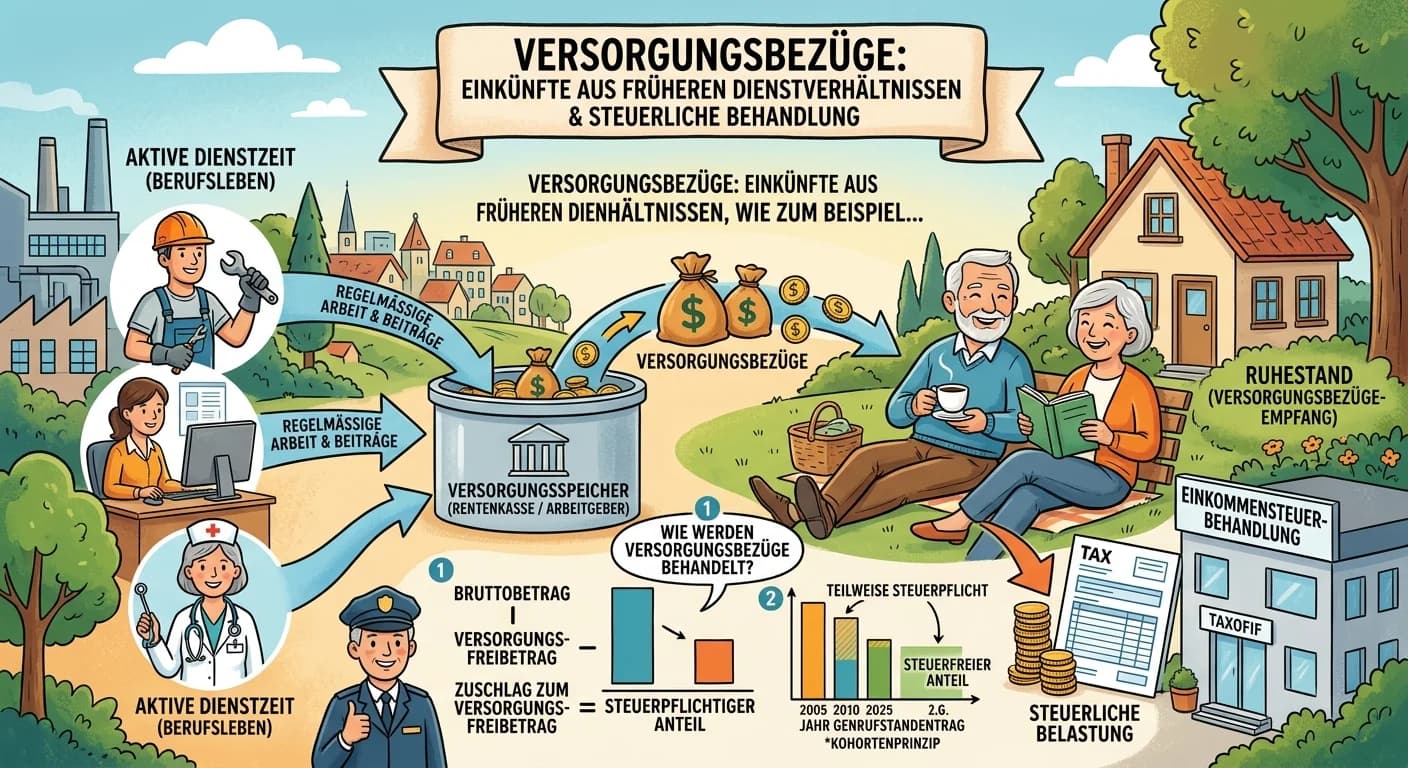 Steuerfachangestellte: Versorgungsbezüge bei der Einkommensteuer – einfach erklärt