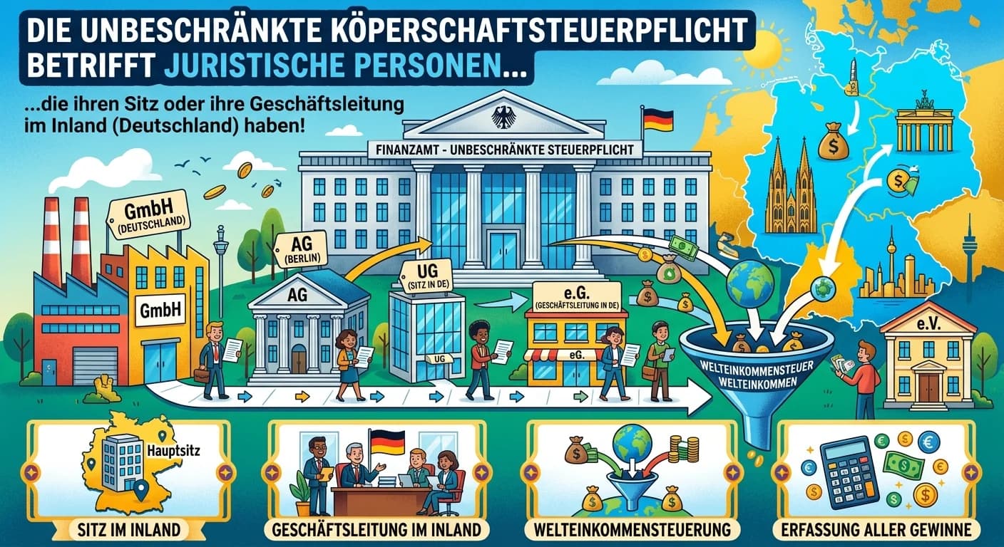 Steuerfachangestellte: Welche juristischen Personen unterliegen der unbeschränkten – einfach erklärt