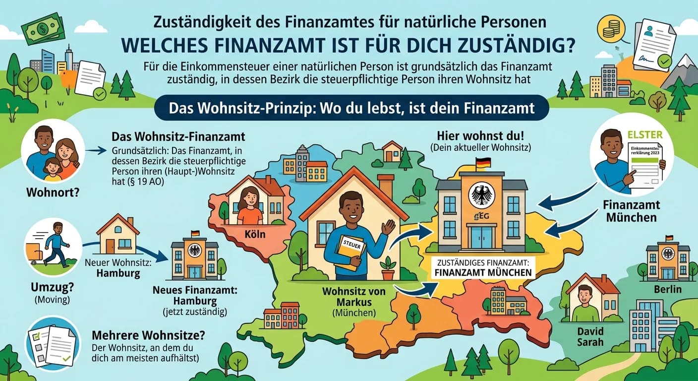 Steuerfachangestellte: Welches Finanzamt ist für die Einkommensteuer zuständig? – einfach erklärt