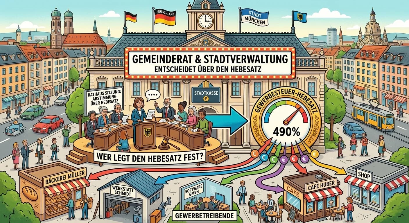 Steuerfachangestellte: Wer den Gewerbesteuer-Hebesatz festlegt – einfach erklärt