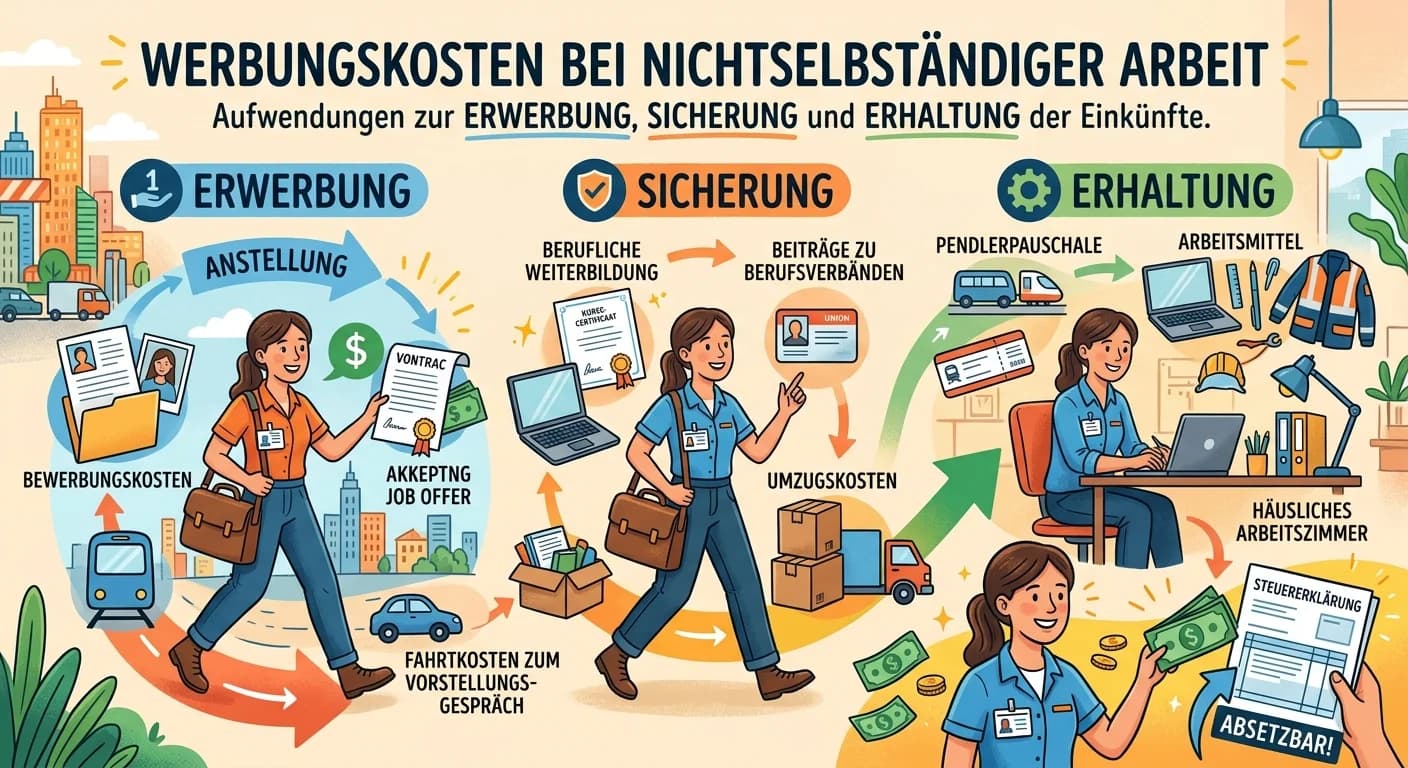 Steuerfachangestellte: Werbungskosten bei Einkünften aus nichtselbständiger Arbeit – einfach erklärt