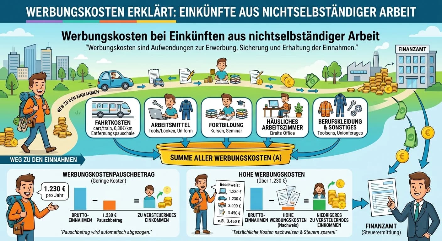 Steuerfachangestellte: Werbungskosten bei Einkünften aus nichtselbständiger Arbeit (Variante) – einfach erklärt