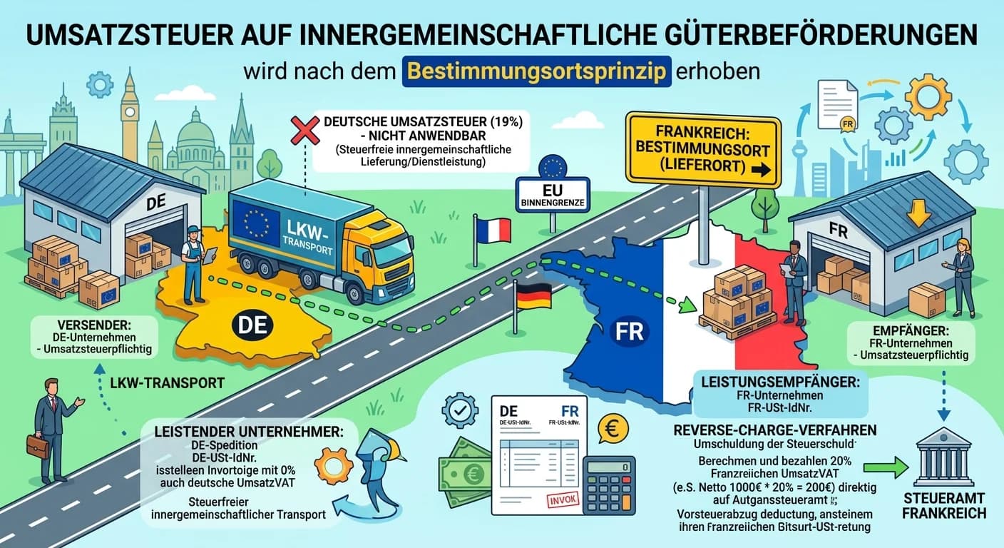 Steuerfachangestellte: Wie wird die Umsatzsteuer auf eine innergemeinschaftliche G – einfach erklärt