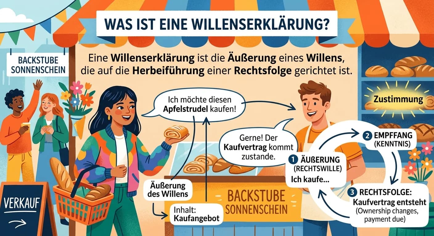 Steuerfachangestellte: Willenserklärung: Abgabe und Rechtsfolgen – einfach erklärt