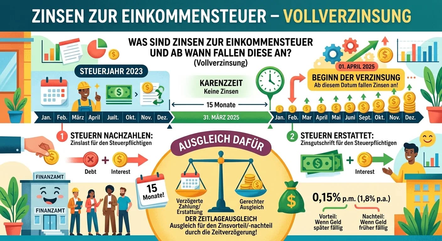 Steuerfachangestellte: Zinsen zur Einkommensteuer & Vollverzinsung – einfach erklärt