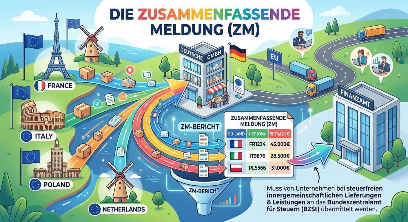 Steuerfachangestellte: Zusammenfassende Meldung (ZM) – Abgabefristen und Bedeutung – einfach erklärt