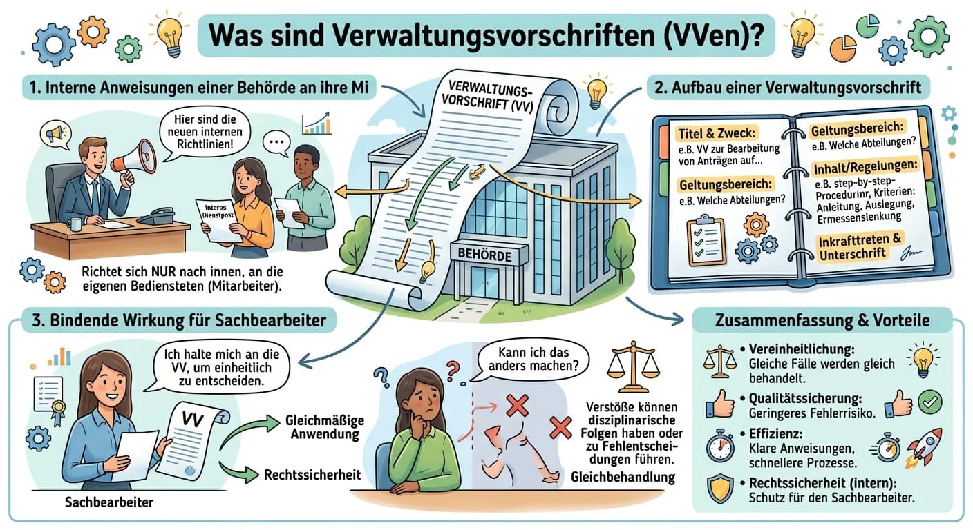 Verwaltungsfachangestellte: Aufbau & bindende Wirkung von Verwaltungsvorschriften – einfach erklärt