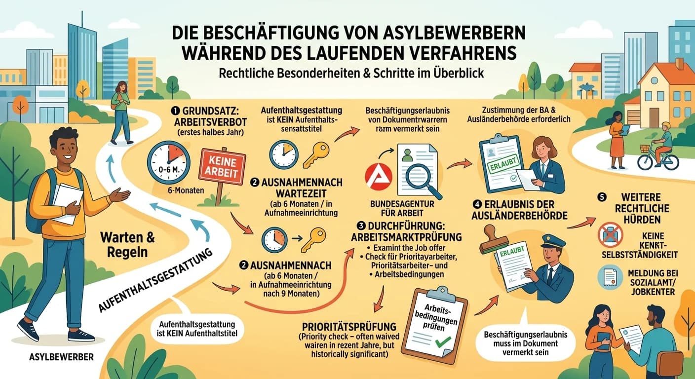 Verwaltungsfachangestellte: Beschäftigung von Asylbewerbern im laufenden Verfahren – einfach erklärt