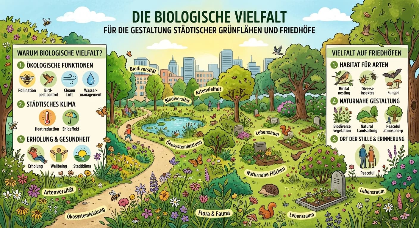 Verwaltungsfachangestellte: Biologische Vielfalt in Grünflächen & Friedhöfen – einfach erklärt