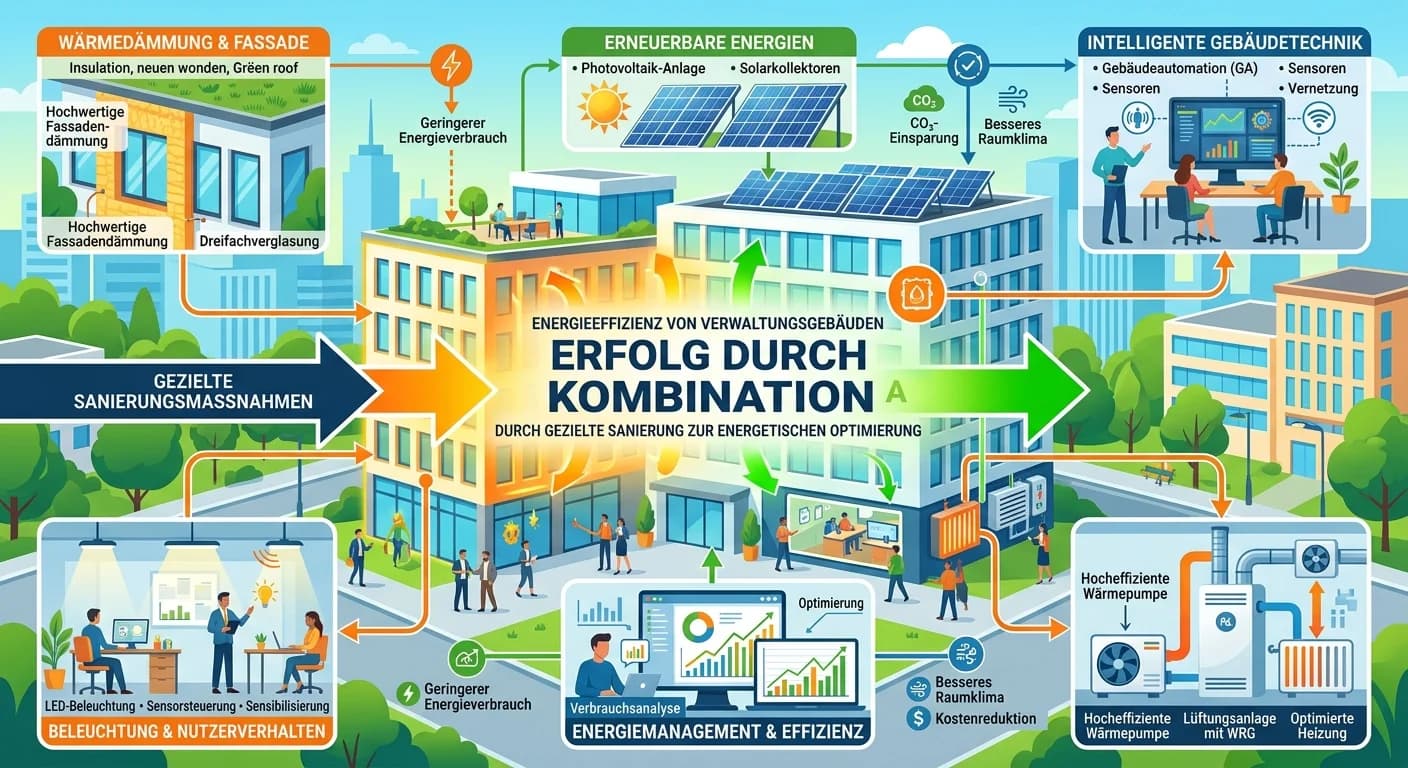 Verwaltungsfachangestellte: Energieeffizienz von Verwaltungsgebäuden steigern – einfach erklärt