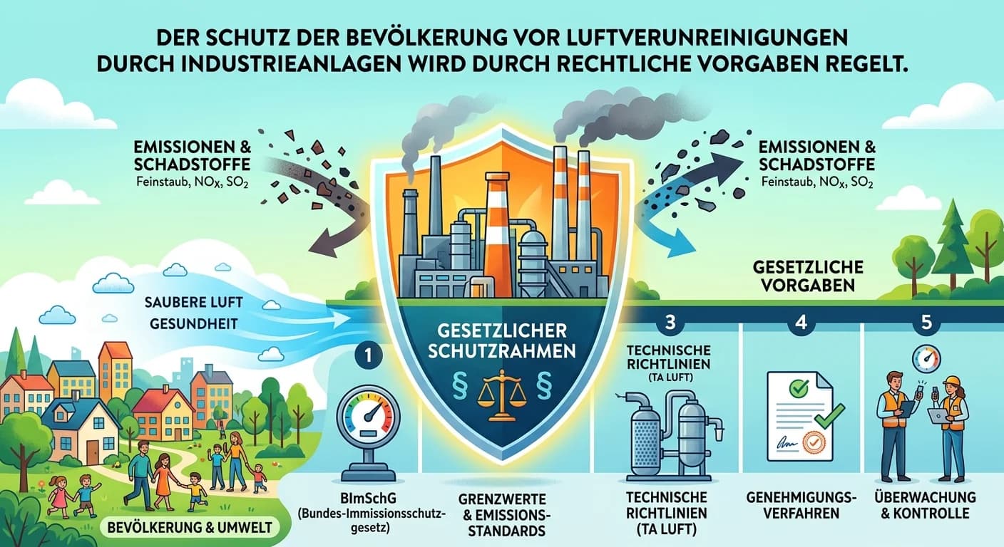 Verwaltungsfachangestellte: Schutz vor Luftverunreinigungen durch Industrieanlagen – einfach erklärt