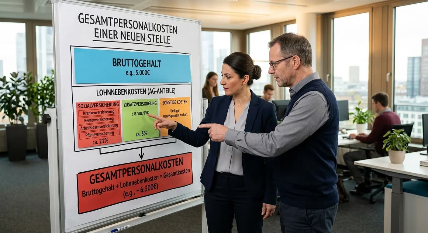 Verwaltungsfachangestellte: Wie berechnet man die Personalkosten für eine neue Ste – einfach erklärt