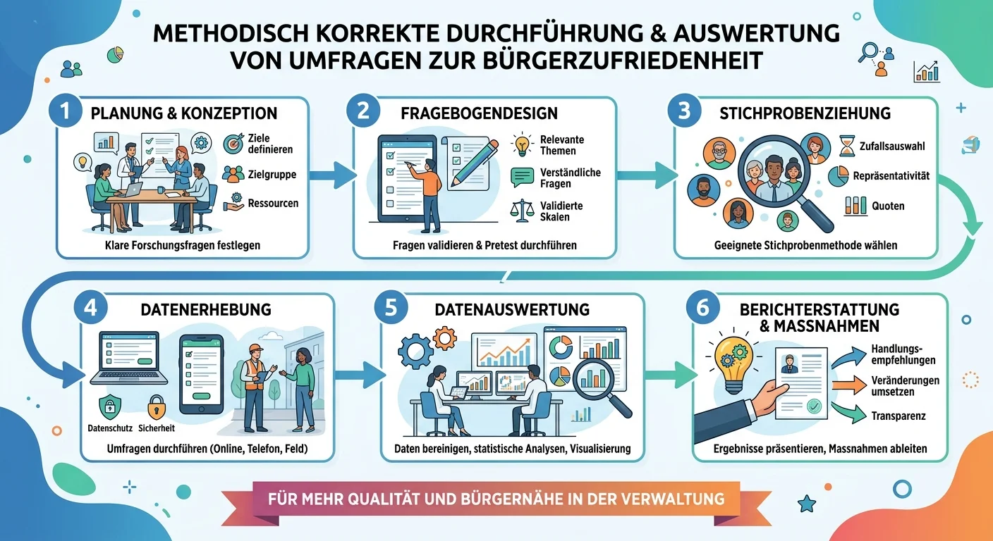 Verwaltungsfachangestellte: Wie lassen sich Umfragen zur Bürgerzufriedenheit metho – einfach erklärt