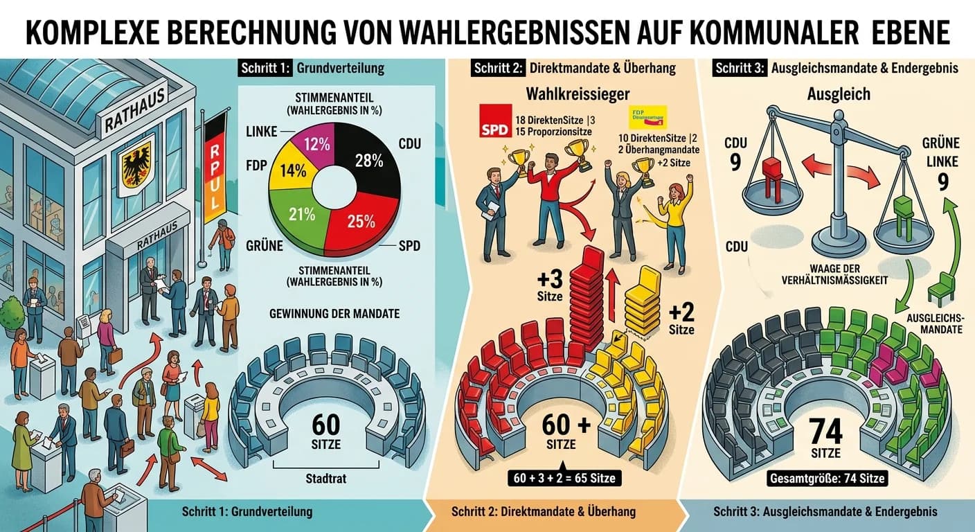 Verwaltungsfachangestellte: Wie lassen sich Wahlergebnisse auf kommunaler Ebene un – einfach erklärt
